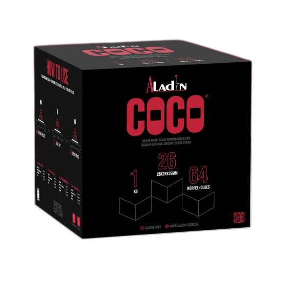 Aladin Coco - 25er - Naturkohle - 20kg