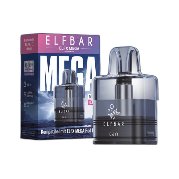 Elfbar ELFX Mega - 10ml - 0.6 Ohm – Refillable Pod